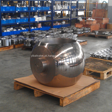 Esfera de aço forjada da válvula de esfera montada munhão